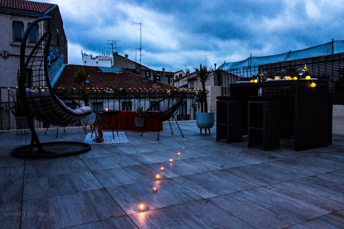 L'Amoureux - Terrasse Et Climatisation Coeur De Ville Montpellier Exterior foto